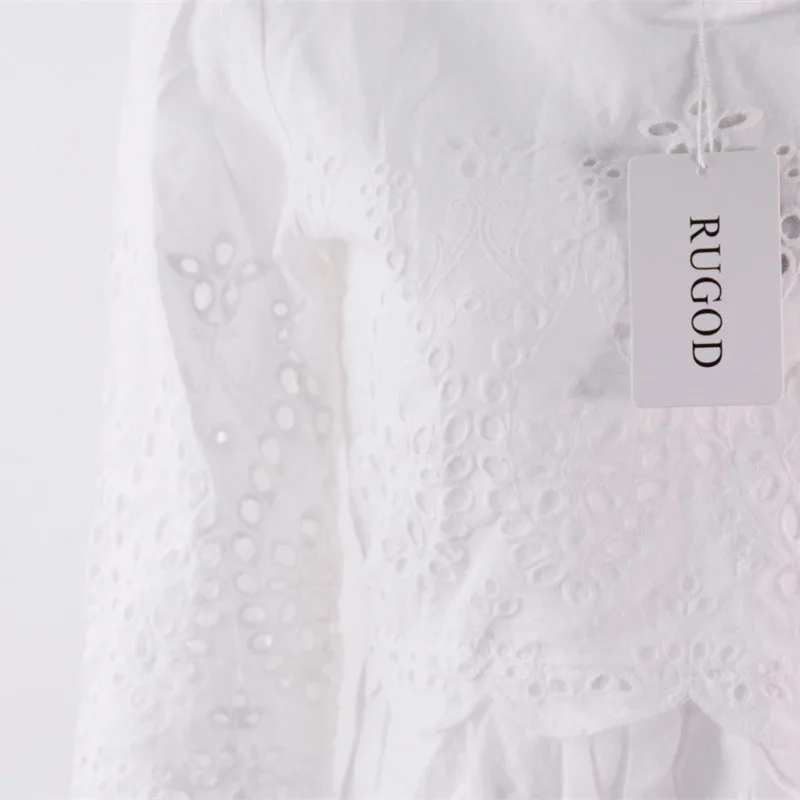 Женское повседневное мини-платье Белое Облегающее ажурное платье с рукавом до