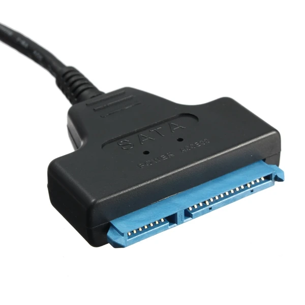 Новое поступление 1 шт. 5 Гбит/с USB 3 0 штекер к SATA 22Pin 7 + 15 кабель адаптер с питанием 2