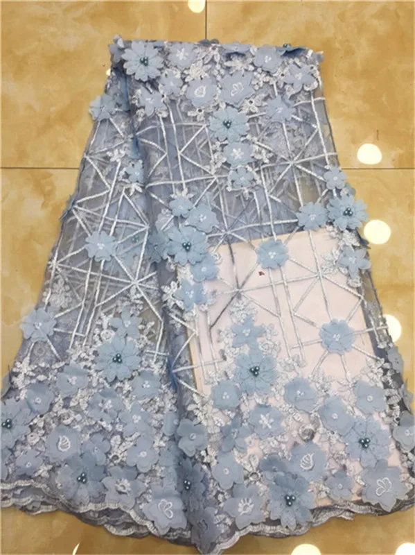 Новые вышитые органзы кружевной ткани в африканском стиле шнур DIY тюль кружева