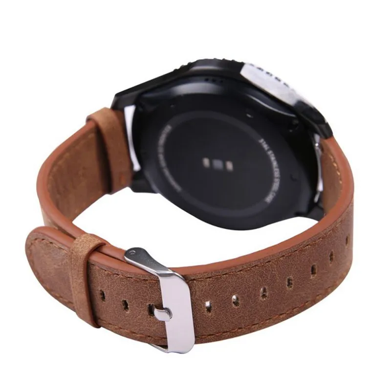 Ремешок из натуральной кожи для samsung gear S3 Frontier ремешок Galaxy watch 46 мм Браслет Смарт-часы gear S 3 классический ремень