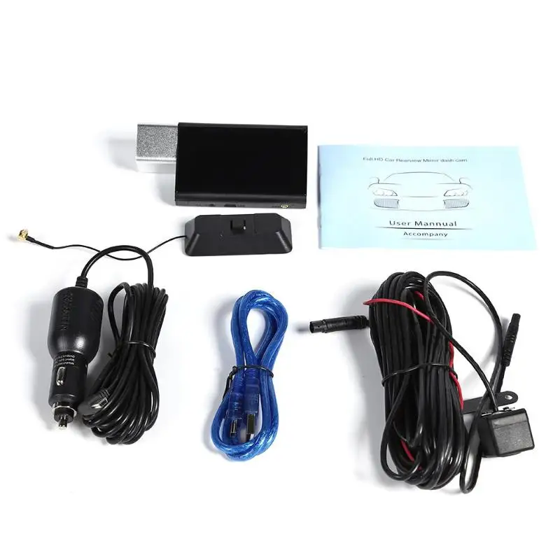 VODOOL T3 FullHD 1080P 3g WiFi Android 5,0 Автомобильная dvr камера " сенсорный экран двойной объектив видеорегистратор ночного видения