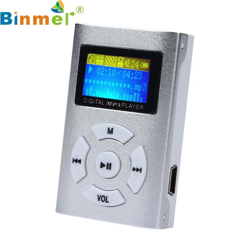 Binmer A18 Mecall горячая Распродажа USB мини MP3 плеер ЖК экран Поддержка 32 ГБ Micro SD TF карта