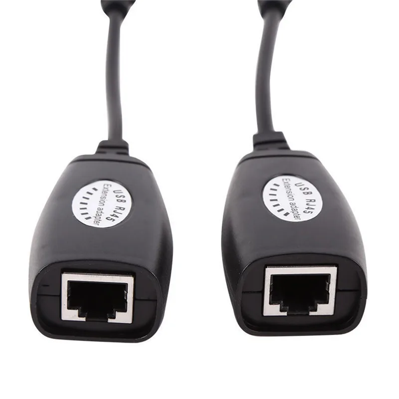 Высококачественный новый удлинитель Ethernet USB RJ45 Cat5e/6 кабелей адаптер LAN комплект