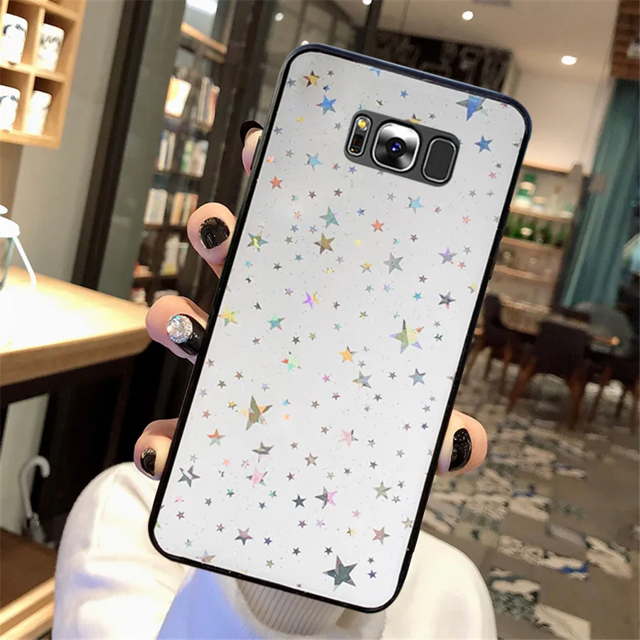 Мягкий силиконовый чехол для samsung S7 Edge лазерный телефона s8 Galaxy S9 plus S8 Plus |