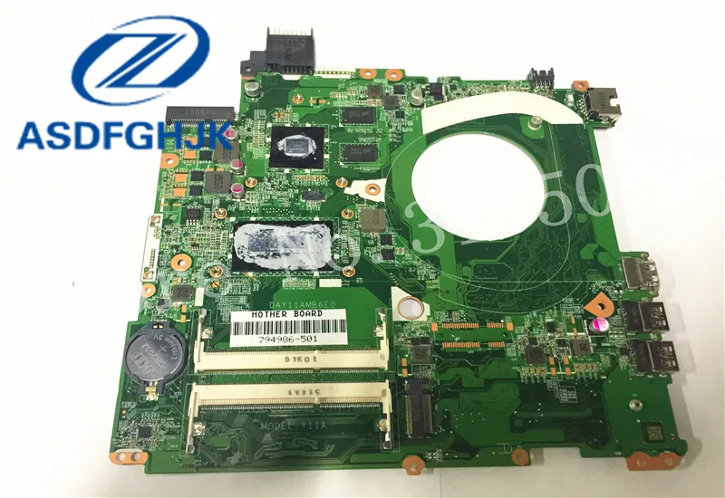 

Материнская плата для ноутбука 794986-501 для HP 15-P Y11A DAY11AMB6E0 SR23W I7-5500U GTX840M 2 ГБ 100% полностью протестирована