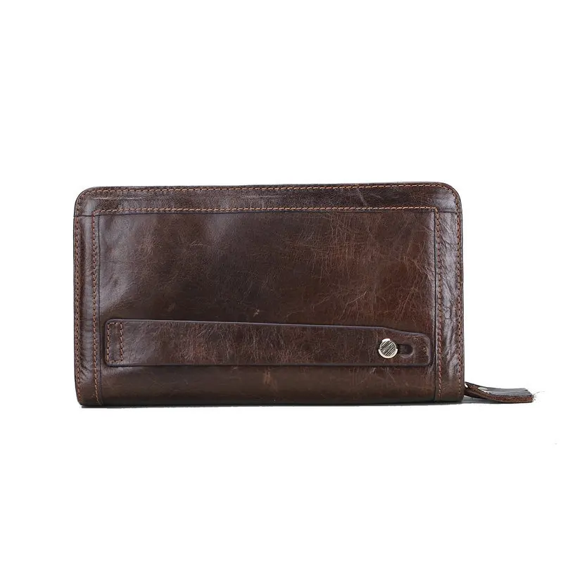 GENODERN кошелек клатч из натуральной кожи коровья кожа кошельки для мужчин двойная