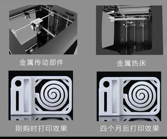 3D принтер высокая точность большой размер полностью металлический бытовой