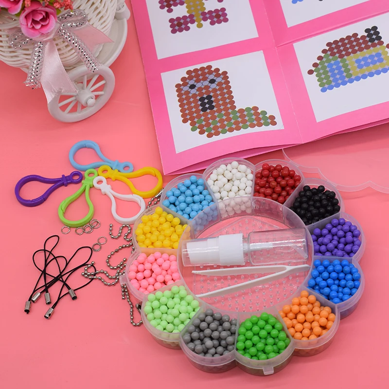 2000 шт водяных бусин игрушки для детей Pegboard подарок девочек орбиты Diy Набор Бусин