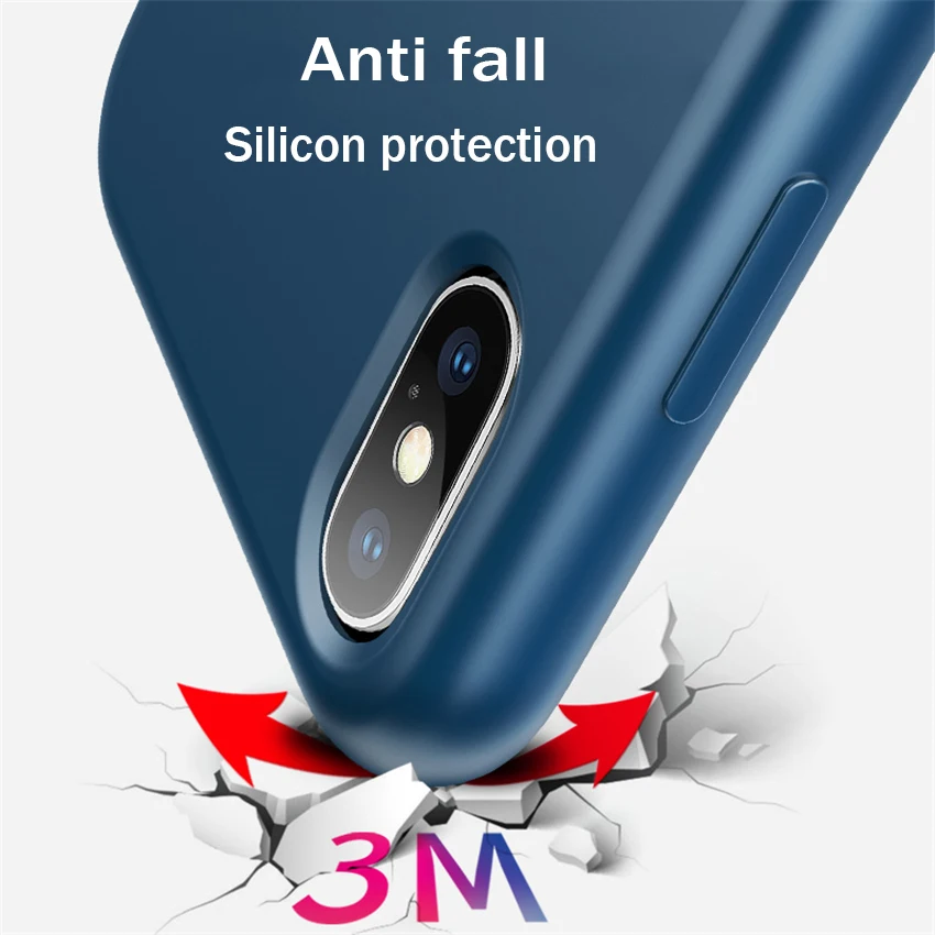 Простой Противоударный чехол для телефона ярких цветов iphone 7 8 X деловая Матовая