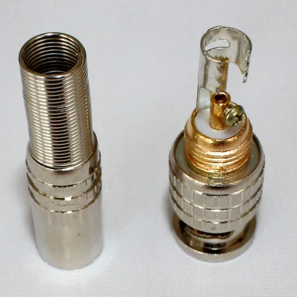 20 шт. Золотой BNC Мужской видео Соединительный разъем для винта RG59 кабельного