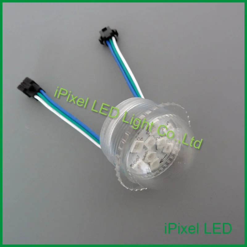 RGB светодиодные пиксели 9 шт. светодиодов dc12v SMD 5050 35/45 мм прозрачная крышка