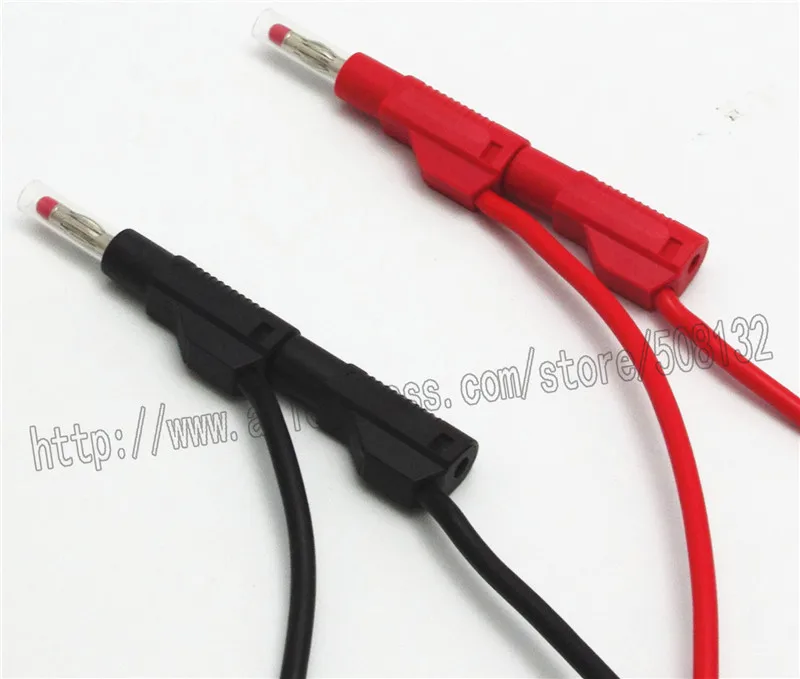 ПВХ испытательный провод 4 мм Штабелируемый штекер Банановая усадочная трубка