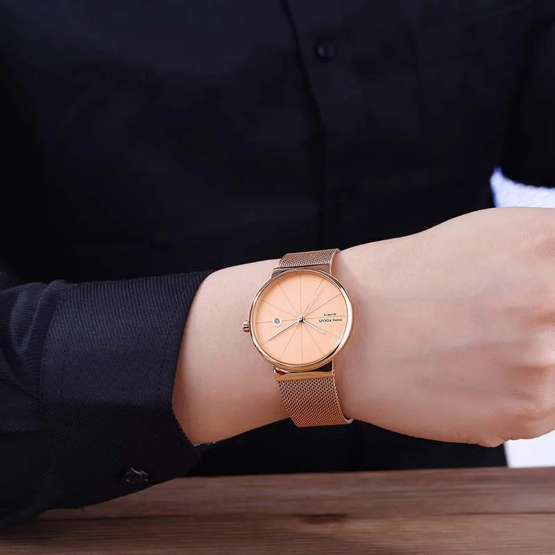 

Full Stainless Steel Watches Men's Fashion Sports Watches Black relogio masculino Clock Men Top Brand WristWatch MINIFOCUS