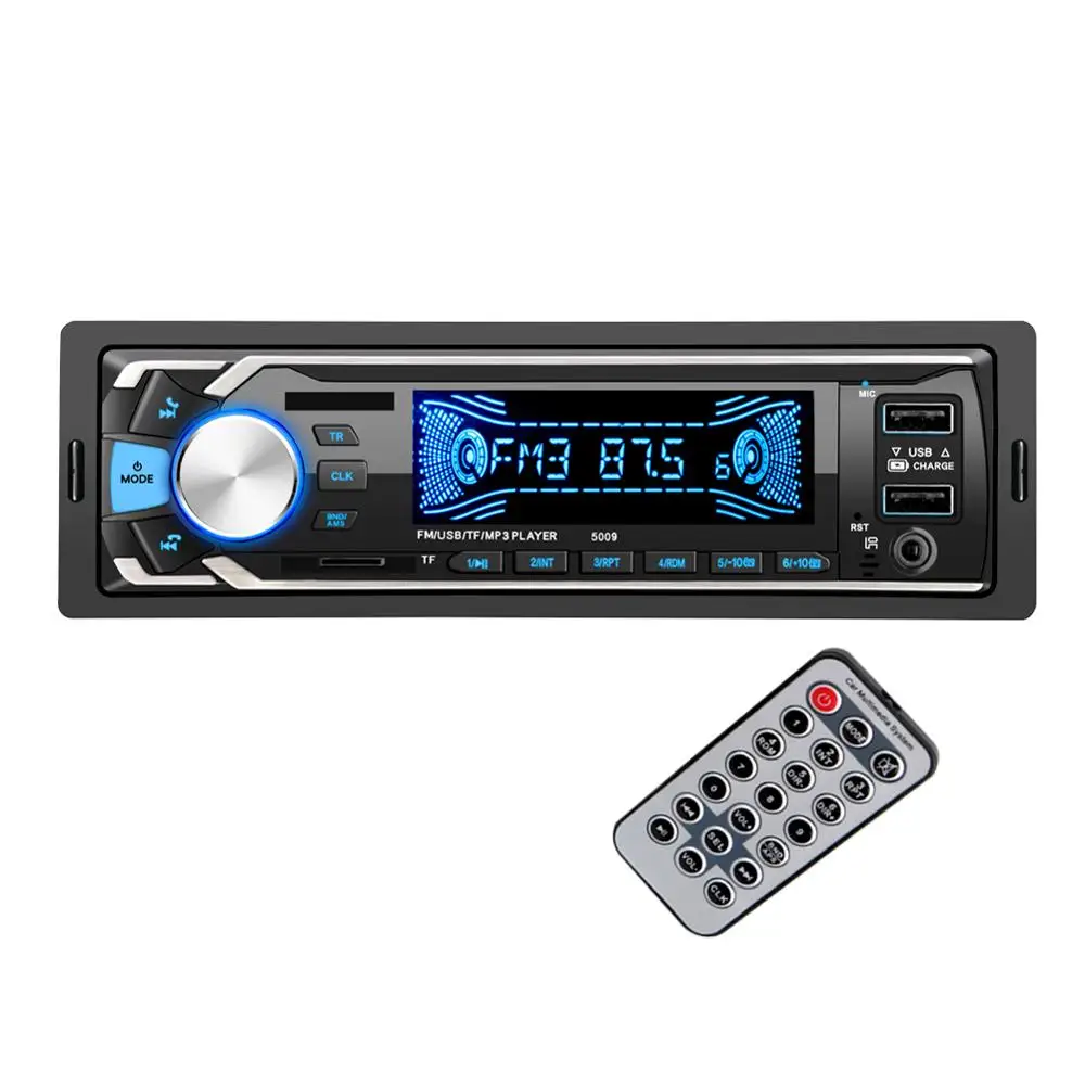 Bluetooth Авторадио Стерео радио FM Aux вход приемник SD USB 12V In dash 1 din автомобильный MP3