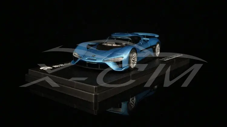 Литая модель автомобиля NIO Nio EP9 хвост крыло спойлер версия 1:43(синий)+ маленький подарок