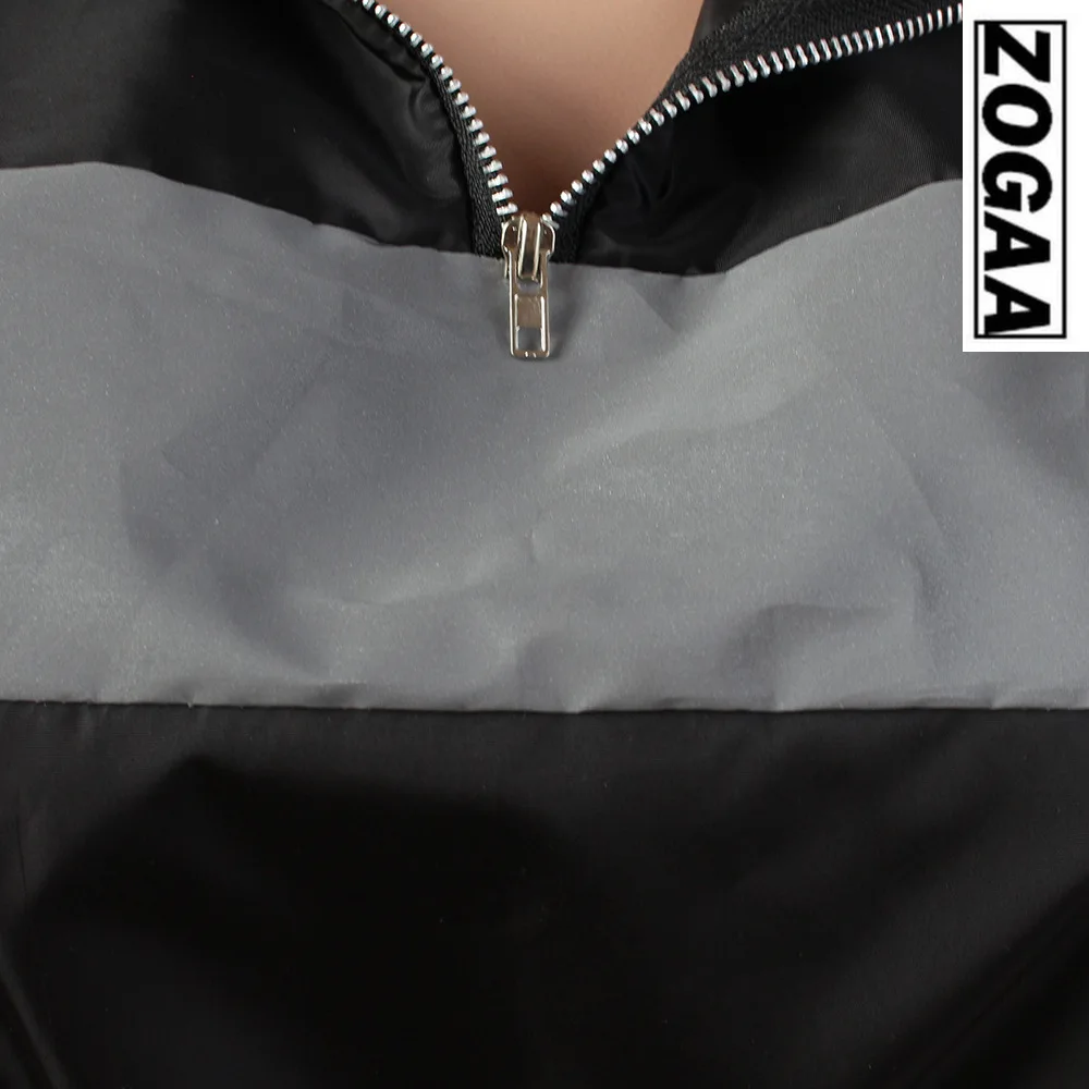 Женский спортивный костюм из 2 предметов ZOGAA черный укороченный топ + штаны