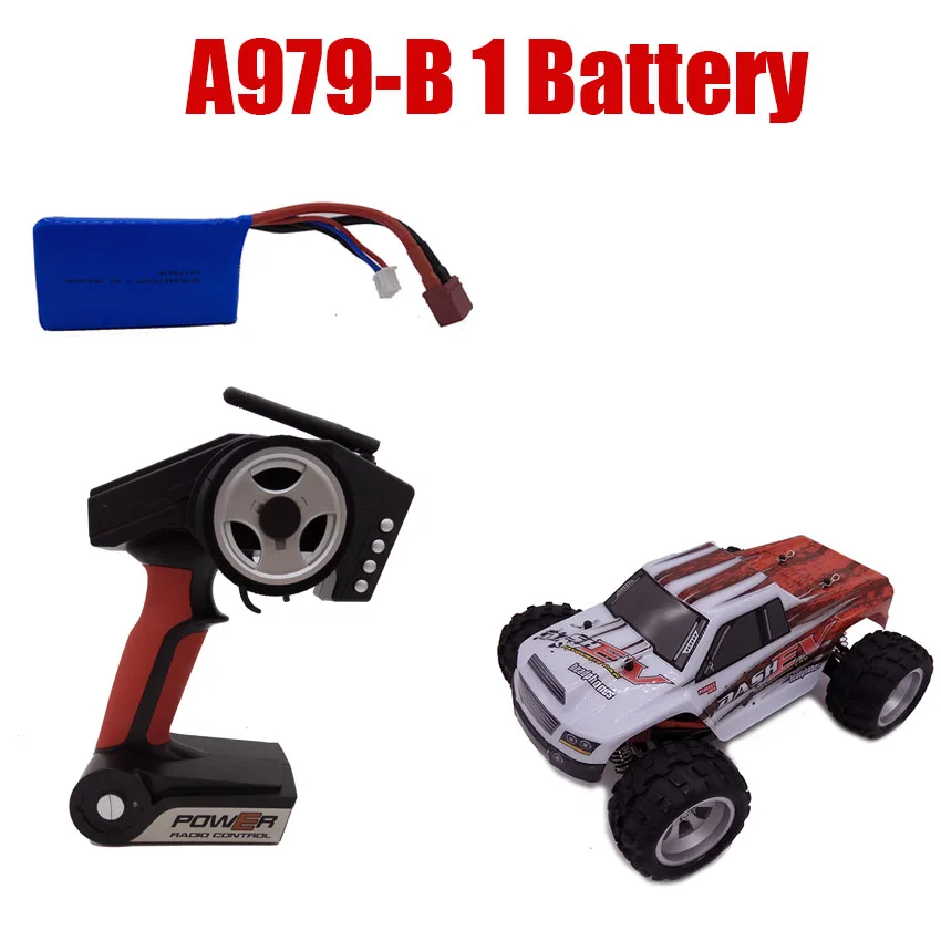 A979-B with 1battery 2,4G Дрифт ру автомобиль 4WD A959-A A979-A высокоскоростной внедорожный дистанционного Управление грузовик багги Радиоуправляемый A959-B A979-B Макс 70 км/ч - Цвет: A979-B with 1battery