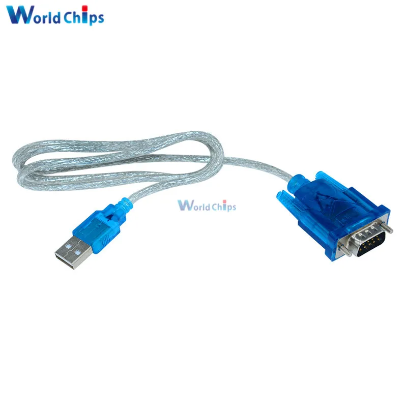 10 шт. CH340 USB в RS232 com порт последовательный 9 контактный DB9 Кабель адаптер Поддержка