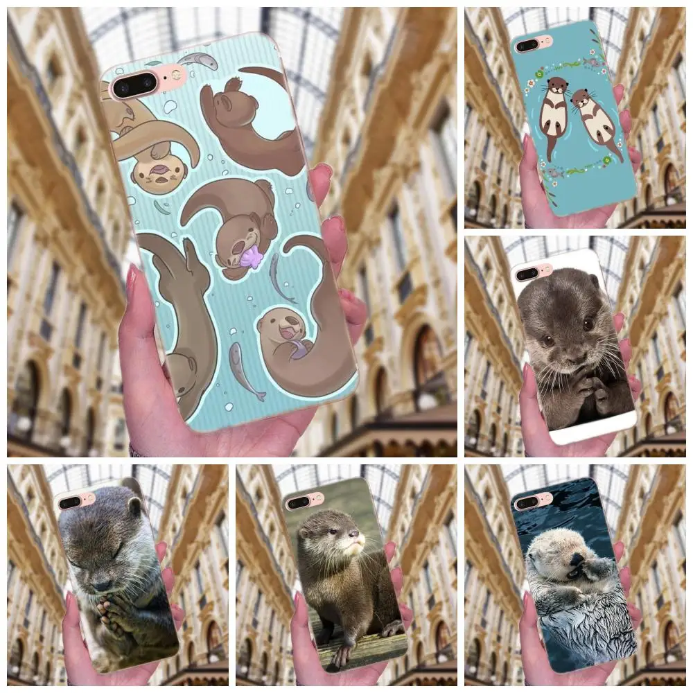 Милый рисунок выдры для Huawei Honor 4C 5A 5C 5X 6 6C 6A 6X 7 7X 8 9 V8 V10 Y3II Y5II Y6II G8 P7 Play Lite|Бамперы| |