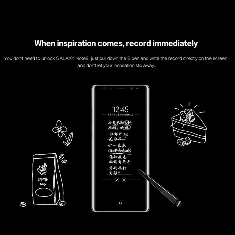 Для Samsung Galaxy Note8 S Pen N9508 стилус сменный сенсорный экран ручка для экрана черный