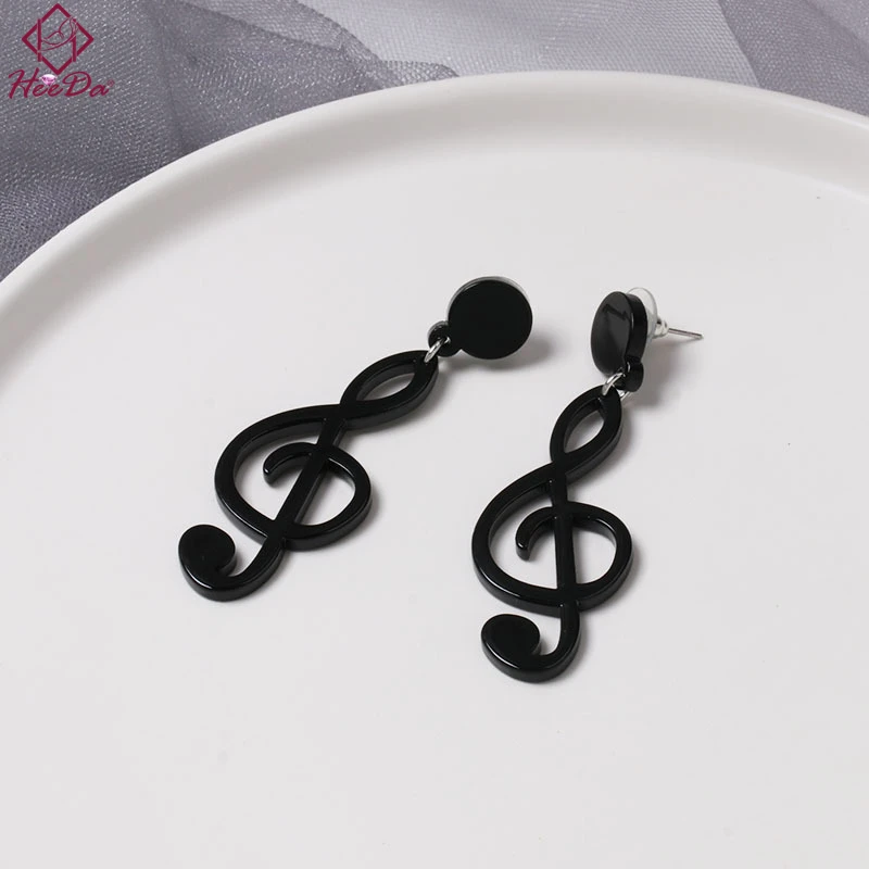 2019 новый акриловый музыкальный символ серьги Для женщин личности панк Kpop Модные