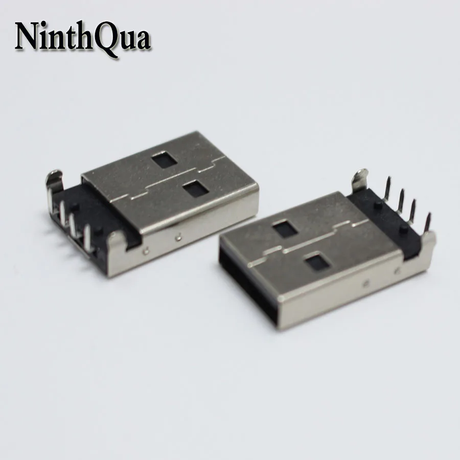 10 шт. Разъемы USB типа A папа 90 градусов|Соединители| |