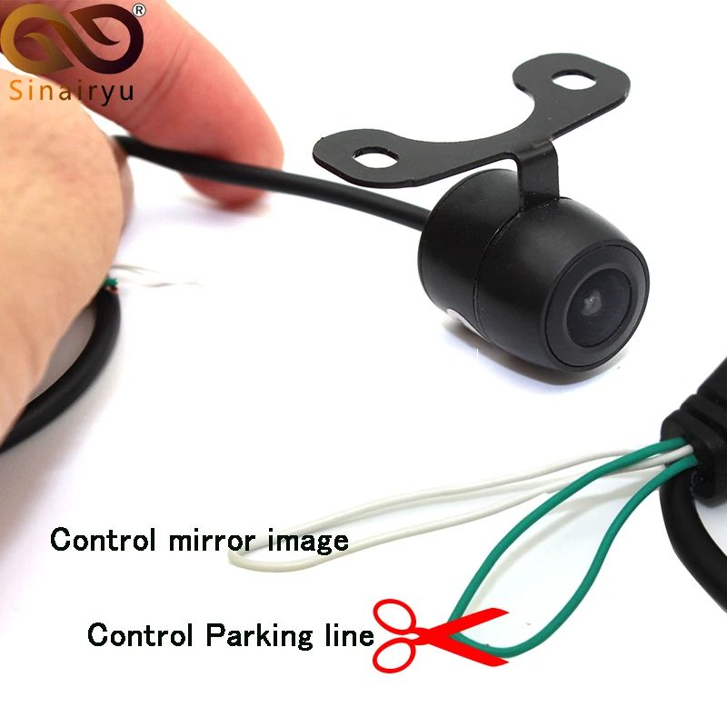 Sinairyu Водонепроницаемая Автомобильная камера заднего вида с зеркалом для