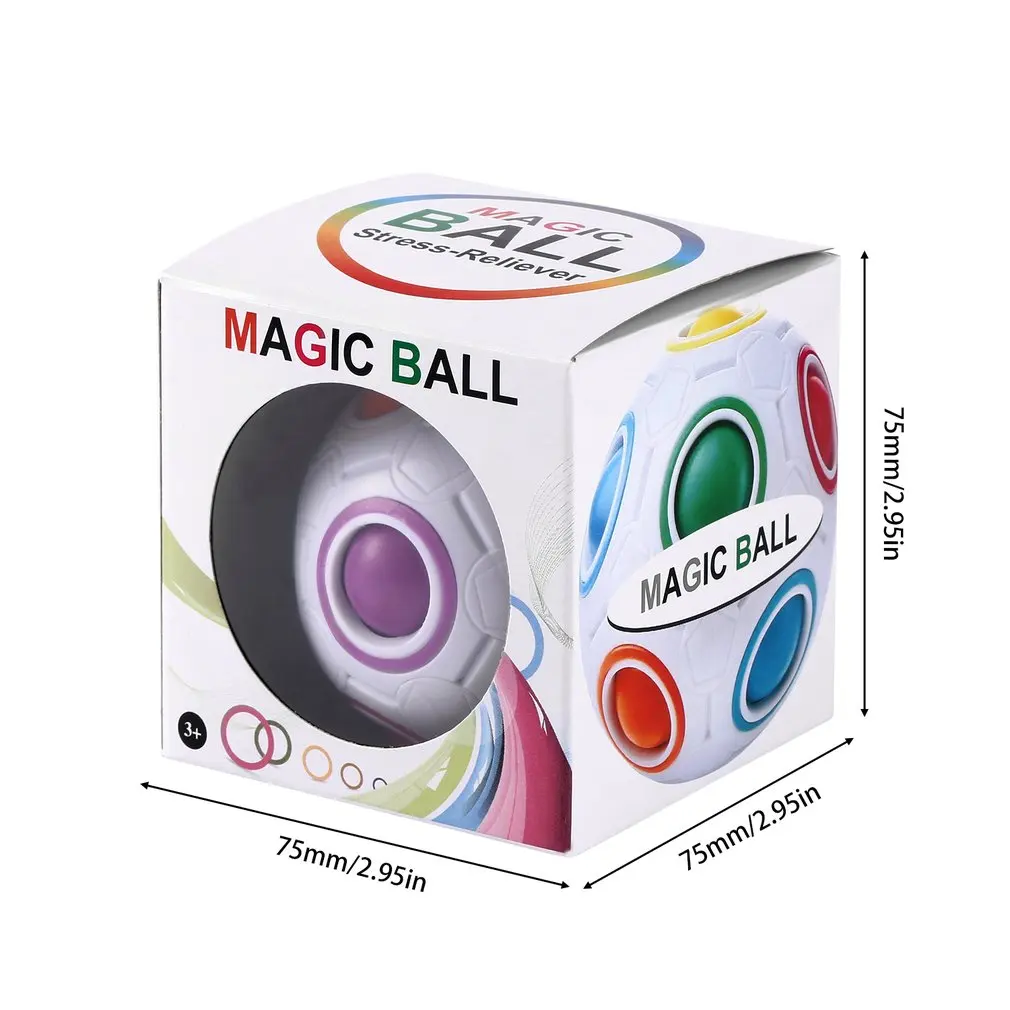 Мини-антистресс Magic Кубик-антистресс палец игрушка Канцелярии канцелярия снятия стресса радуга мяч Паззлы Кубик-антистресс игрушки для детей взрослых подарок