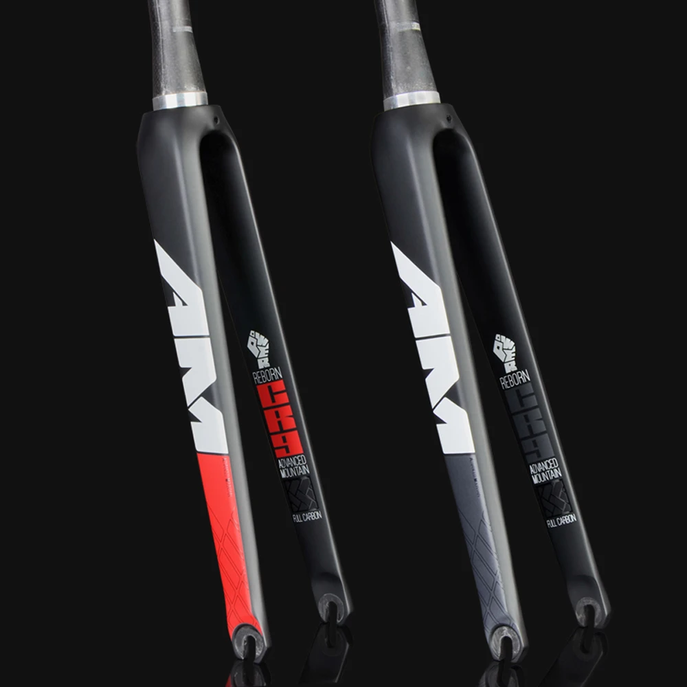 19 AM R9 полностью Углеродные передние вилки конусные трубы дорожные 700C углеродное