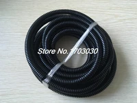 15 8mm od black plastic flexible corrugated bellow cable conduit tube pipe 2m