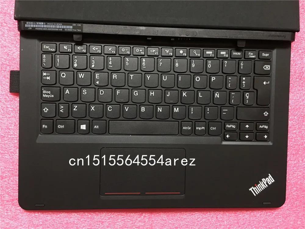 Испанский ES Folio Клавиатура для ноутбука lenovo ThinkPad Helix Gen 2 Folio сенсорная клавиатура кожаный чехол 03x9120