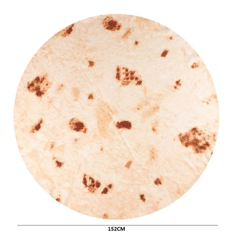 152cm Одеяло Tortilla, комфортное одеяло для еды, одеяло для закусок, одеяло с узором Tortilla, квадратная форма для автомобиля, офиса - Цвет: 152cm