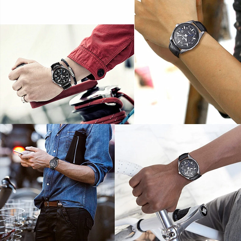 CASIMA Модные мужские солнечные часы Лидирующий бренд Роскошные наручные