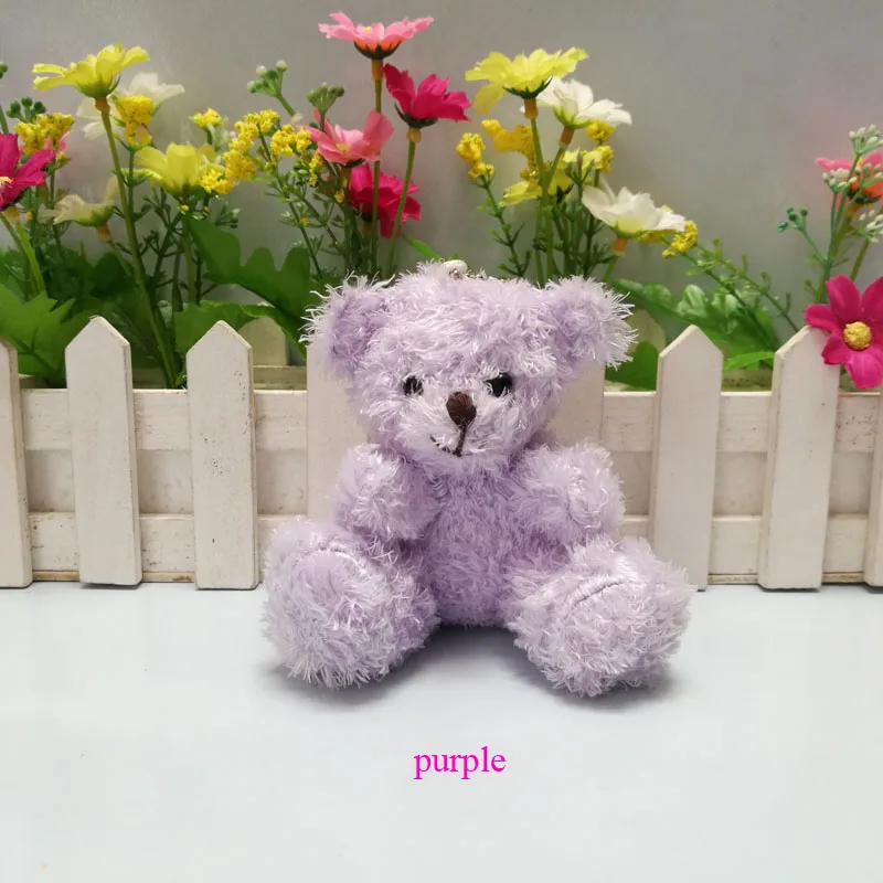 Оптовая продажа плюшевый мишка тедди длиной 10 см из шерсти мягкий Мишка Тедди для
