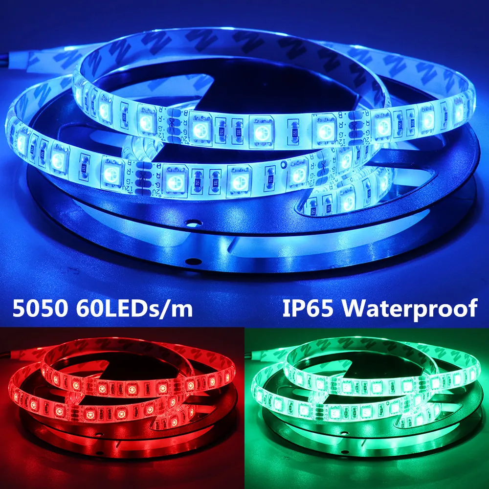 DC12V супер яркая SMD 5054 Светодиодная лента 120 светодиодный s/m 60 светодиодный s/m 5050 Теплый/белый/ледяной синий/розовый/красный/зеленый гибкая лента светодиодный светильник 5 м/лот