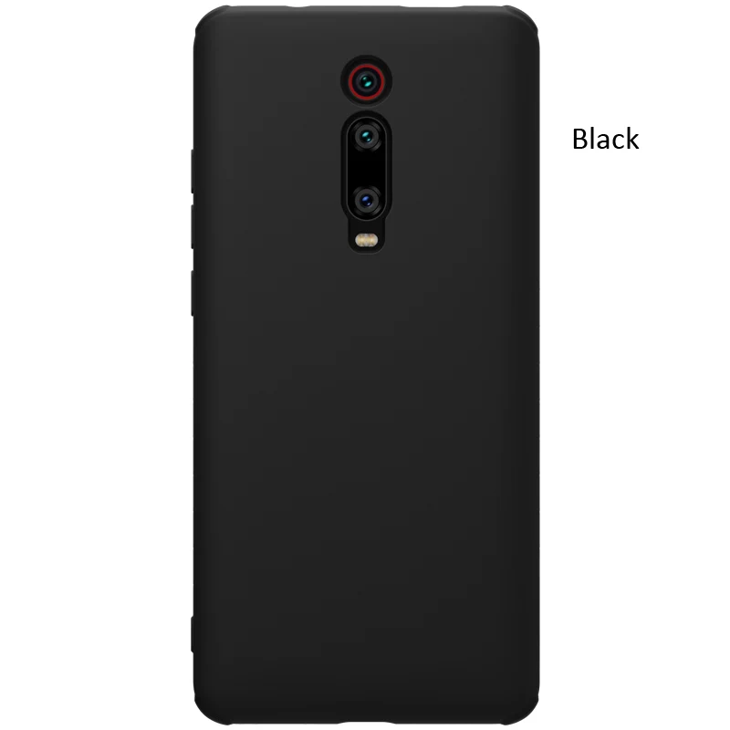 Black Nillkin жидкий силиконовый чехол для Xiao mi Red mi K20 Pro mi 9T Pro мягкий гелевый резиновый тонкий защитный чехол - Цвет: Black