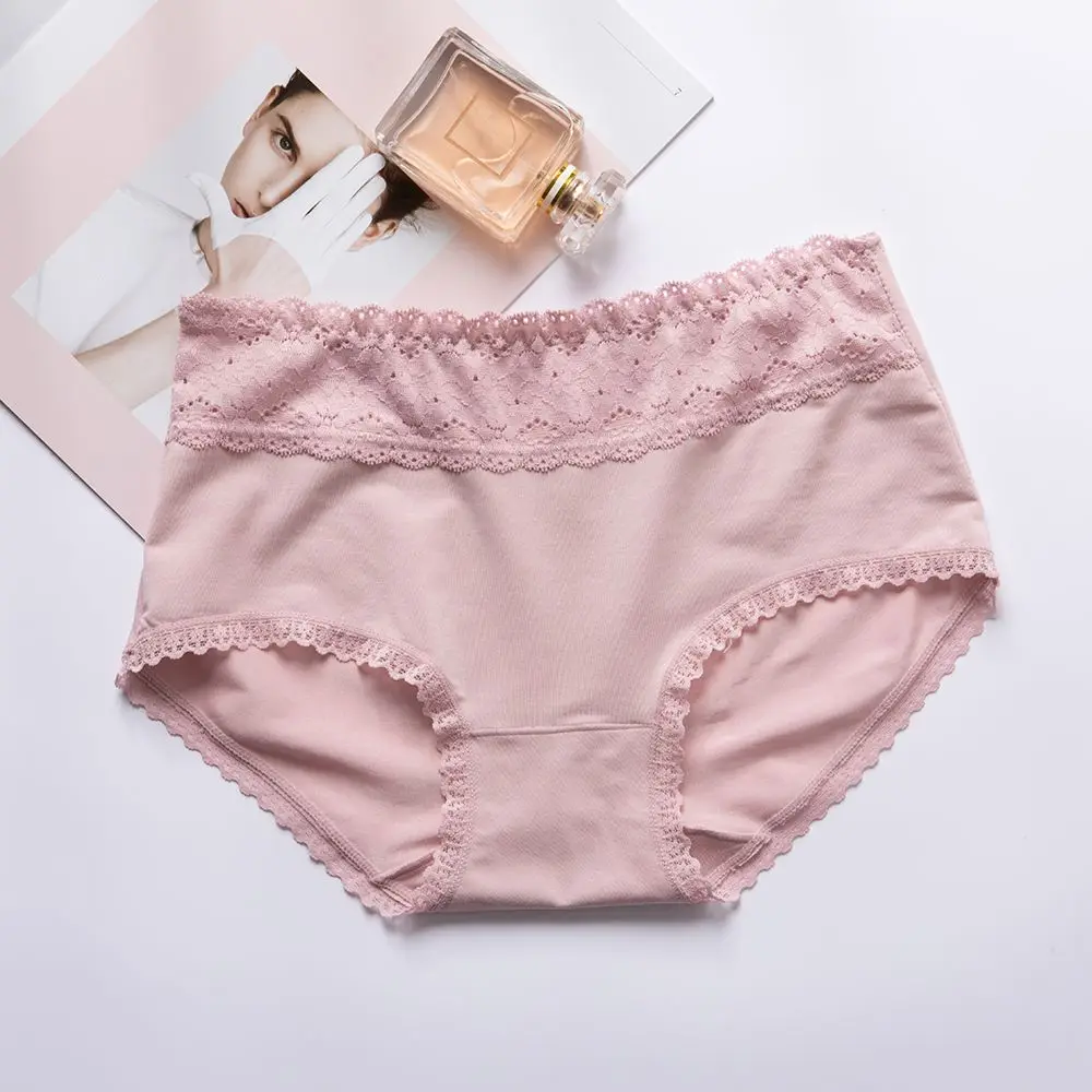 

Sexy Shorts Lace Panties Fashion Tempting Pretty High Quality Cotton Low Waist Cute Soft Breathable Panties For Women
