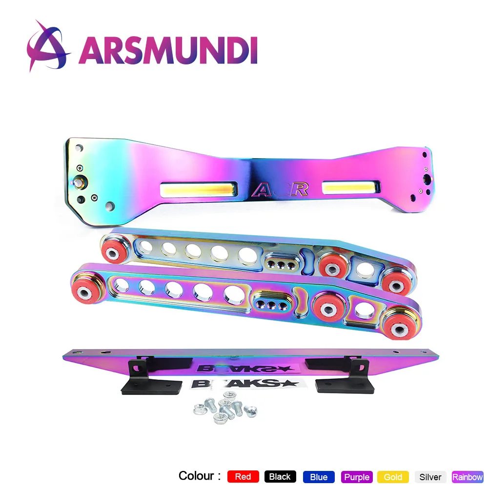 Jdm Neochrome задняя подрамная Скоба + галстук нижний рычаг управления для Honda Civic EK 96