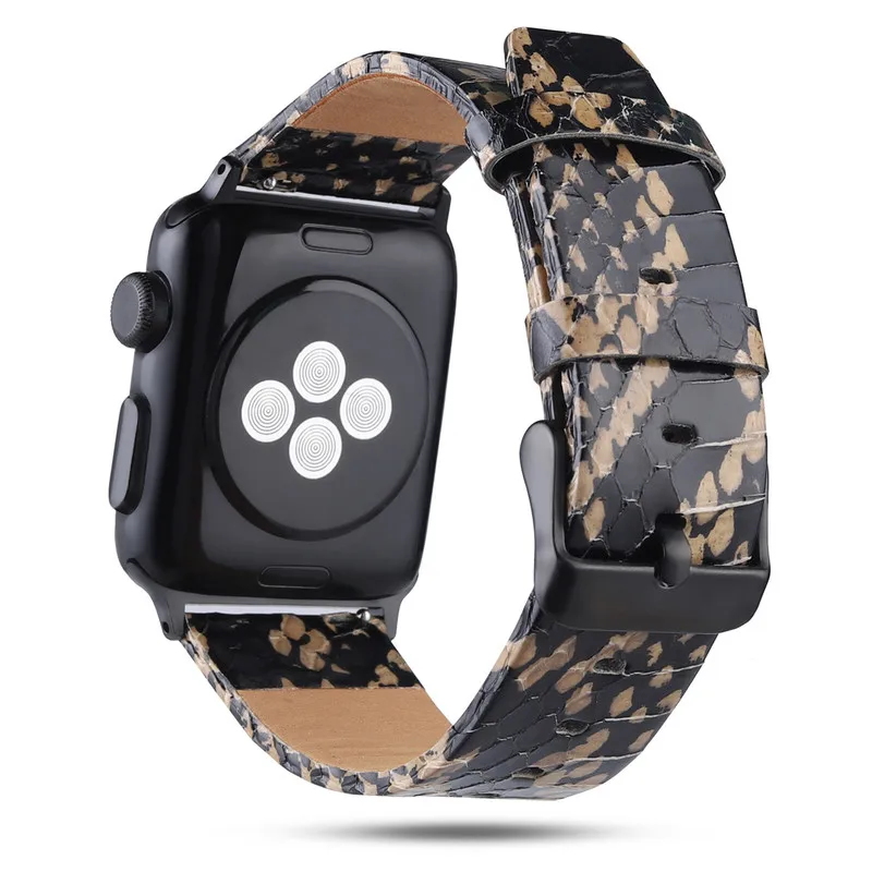 Ремешок для часов из коровьей кожи Apple Watch 38 мм 42 40 44 iWatch 5/4/2/1 ремешок натуральной