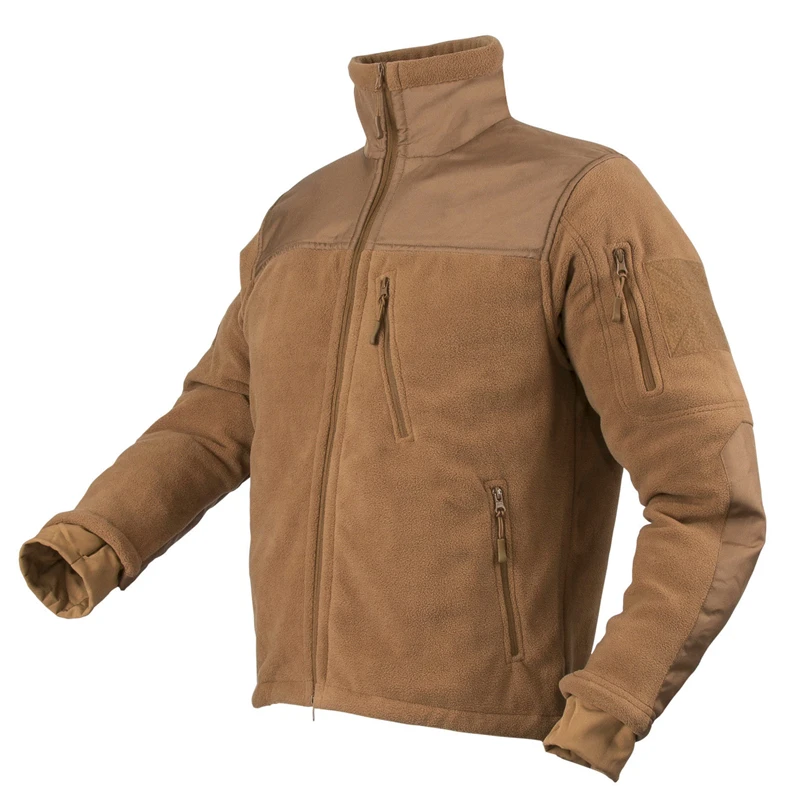 MEGE Brand Clothing Men Tactical Fleece Jacket Military Autumn Winter Warm Polar and Outwear Coyote Tan | Мужская одежда