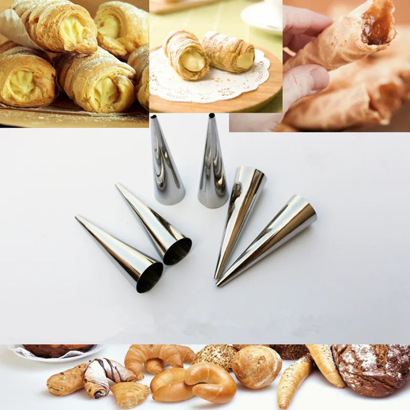 5 шт. спиральные круассаны из нержавеющей стали 9 см|baking cones|pastry bakingrolls baking |