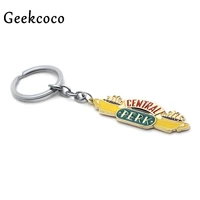 friends tv show central perk cartoon anime charms keychain keyrings kids gift party favors key pendant jewelry decorations j0356