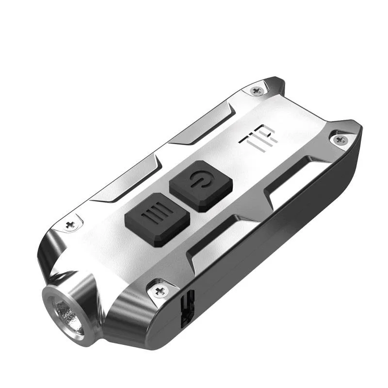 silvery NITECORE TIP брелок ss светильник CREE XP-G2 S3 360 люмен светодиодный светильник-вспышка со встроенным литий-ионным аккумулятором мини-фонарь на каждый день - Испускаемый цвет: silvery