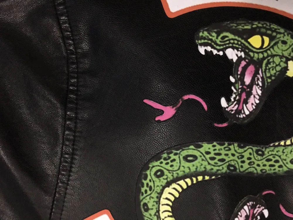 Женская короткая куртка из искусственной кожи для девочек езды на мотоцикле с