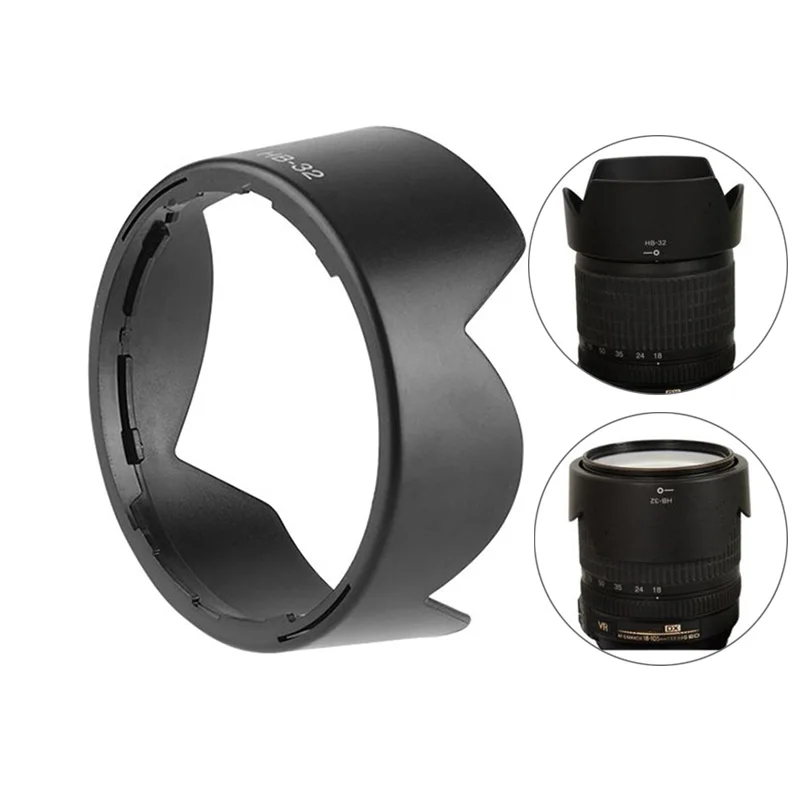 67 мм бленда объектива HB-32 HB32 Реверсивный байонет камеры для Nikon D7500 D5200 D5300 D7100 D5100