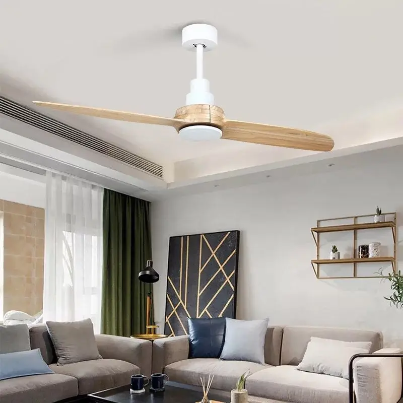 Промышленный деревянный потолочный вентилятор 2019/60 дюйма с подсветкой