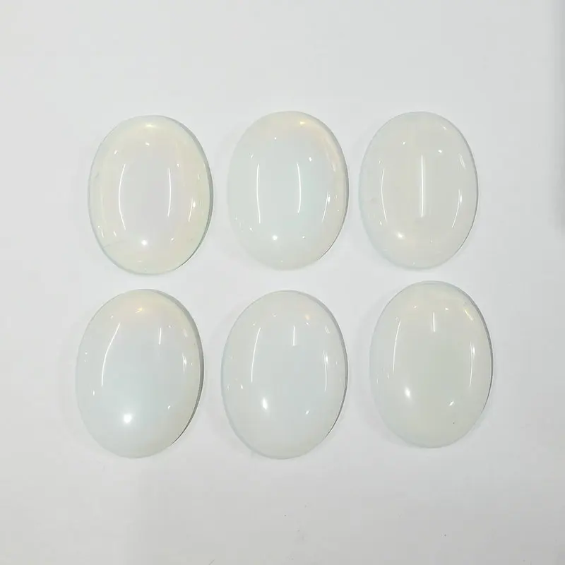 

Wholesale 6pcs/lot good quality opal stones Oval CAB CABOCHON 30x40mm charms stone beads for Diy jewelry making