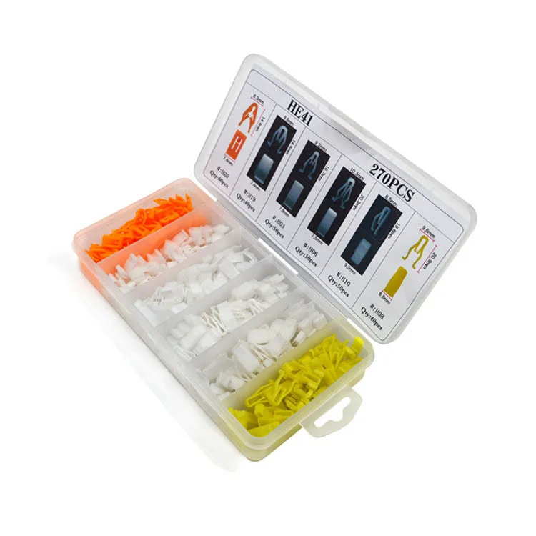 Новый HE41-270pcs набор пластиковых автомобильных зажимов с заклепками | Автомобили и