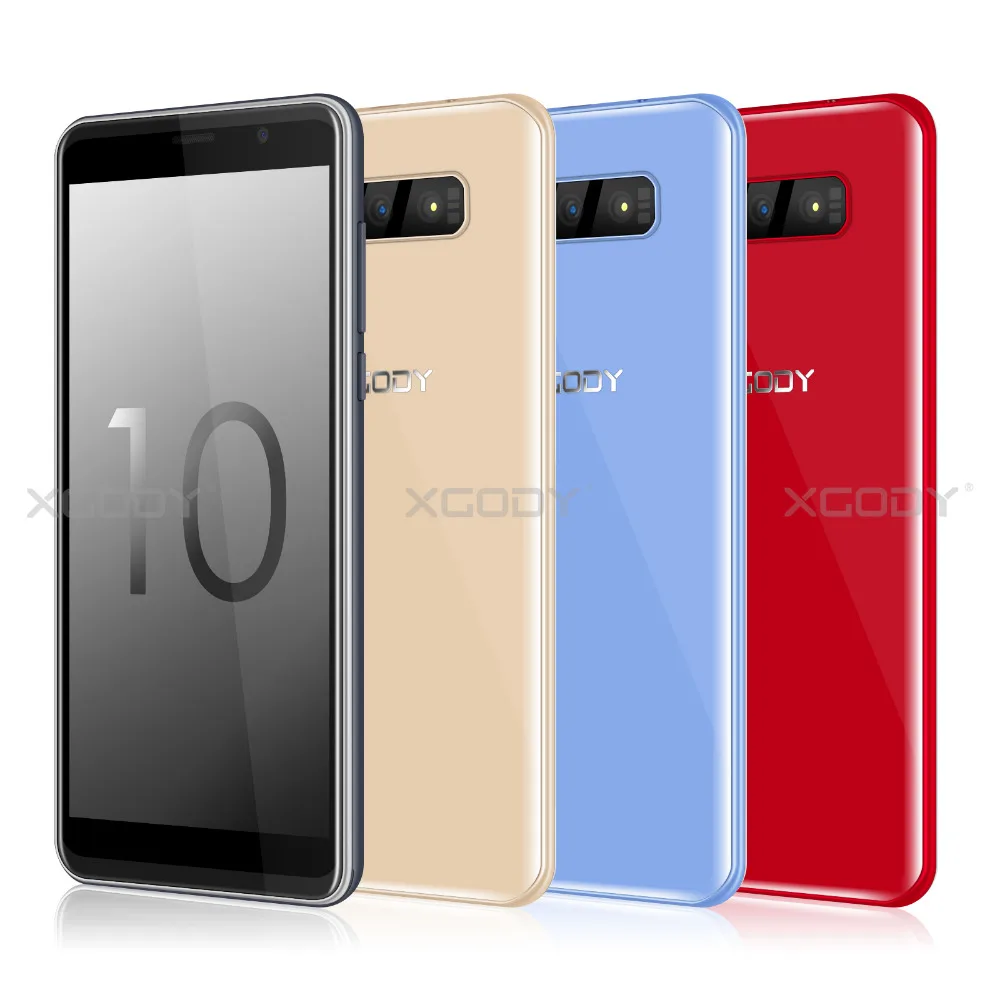 XGODY S10 5,5 дюймов 3g смартфон 18:9 ОЗУ 2 Гб ПЗУ 16 Гб MT6580 четырехъядерный процессор двойная камера мобильный телефон Android 8,1