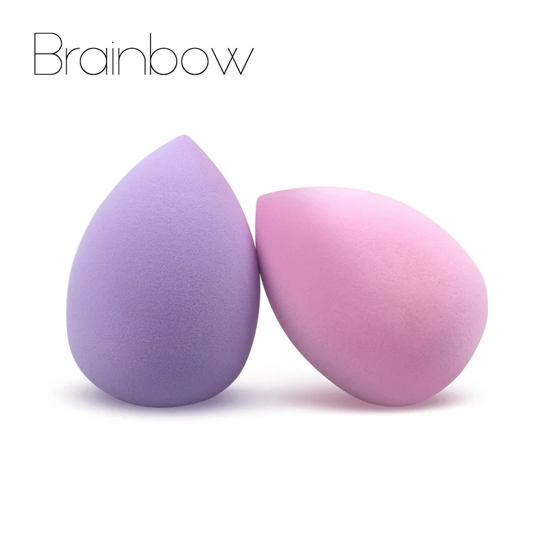 Brainbow 2 шт./лот Founcation макияж Губка Мягкий косметический спонж пудра крем гладкая Макияж Красота Губка макияж аксессуары инструменты